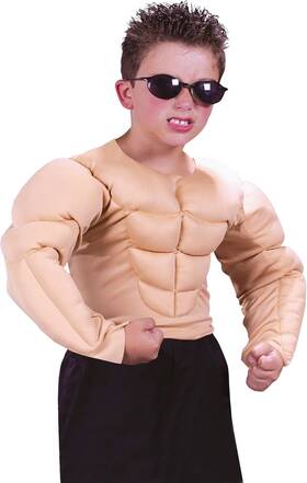 Fw-5852sm Brand Fun World Boys Muscle Shirt Child Costume Small 4-6 Multicolor Fw-5852sm Brand Fun World Boys Muscle Shirt Child Costume Small 4-6 Multicolor