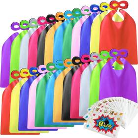 Kf-k24 Brand Kidsfere Superhero Capes And Masks For Kids Boys Girls 24 Sets With Stickers