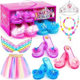 Brand Limiroler Jgustg004 Princess Dress Up Shoes Set Girls Toys Kit Pretend