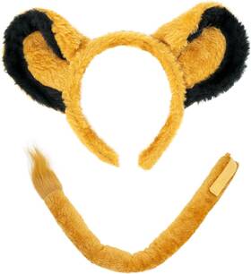 Brand Squirrel Products Sq-301 Lion Headband Ears And Tail Costume Accessory Set One