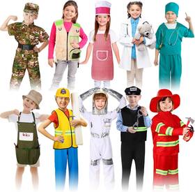 Us-vicenpal-2287 Brand Vicenpal 10 Set Dress Up Clothes For 3-8 Years Old Washable Construction