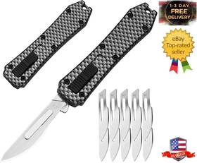 Branded 313020747795 Switch Blades Utility Knife Automatic Push Button Retractable Kn