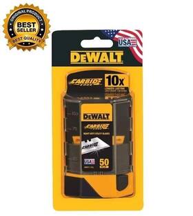 Branded 313025151160 Dewalt Carbide Utility Knife Blades 50-pack Free Shipping Branded 313025151160 Dewalt Carbide Utility Knife Blades 50-pack Free Shipping