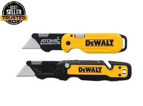Branded 313048980907 Dewalt Push And Flip Folding Utility Knife Set New