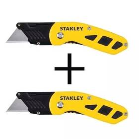 Stht1042410424 Branded Compact Fixed Blade Folding Utility Knife 2-pack