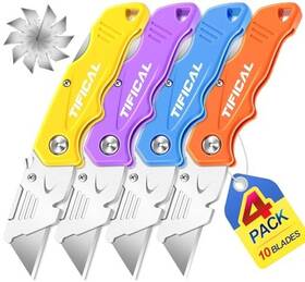 Tfc-fk-001 Branded Folding Utility Knife Set Quick Change Box Cutter With Clip Extra 10 S Tfc-fk-001 Branded Folding Utility Knife Set Quick Change Box Cutter With Clip Extra 10 S