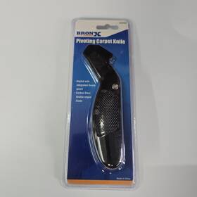 10024939 Bronx Pivoting Carpet Knife Carbon Steel Blade Diecast Aluminum Body 10024939 Bronx Pivoting Carpet Knife Carbon Steel Blade Diecast Aluminum Body