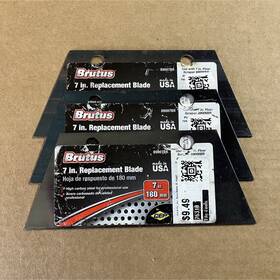 Brutus 89007br Lot Of 10 7 Inch High Carbon Steel Replacement Blade Pack Model
