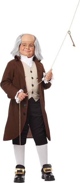 California Costumes 00435-xl Boys Benjamin Franklin Costume X-large