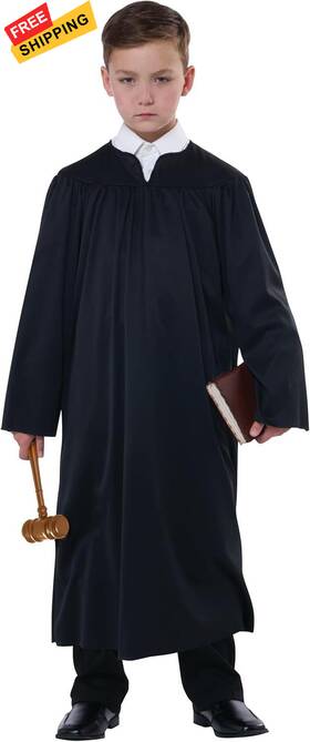 California Costumes 3224005 Child 3 Piece Judge Kit Costume Large/x-large Black