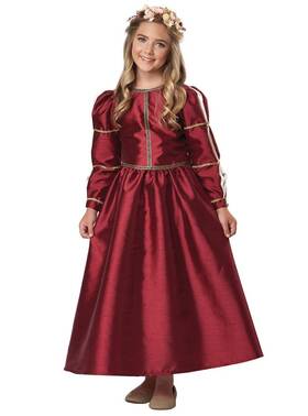 Ca3020-041-s California Costumes Renaissance Princess Child Costume Small Burgundy