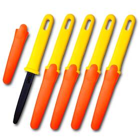 Dc-190fc-5 Canary Cardboard Cutter With Sheath 7.5 Inch Safe Box Opener/box Tool Non-stick