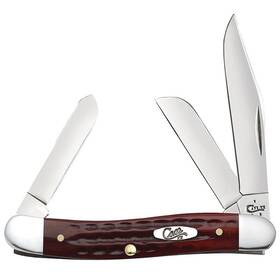 Case 021205007861 W.r. And Sons Cutlery Knife Ss Pocket Worn Old Red