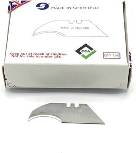 Cca 744759208361 Concave Trimming Knife Blades X 100