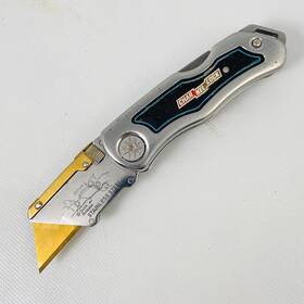 300112 Channel Lock Channellock Heavy Duty Lockback Folding Pocket Utility Knife Razor Nice