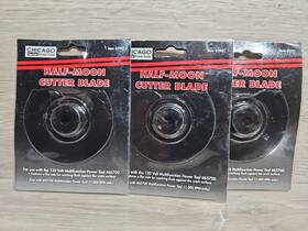 65700 Chicago Electric 792363659826 3 Lot 3-1/2 Inch Half Moon Blades High Carbon Steel For Multi-tool #65700 65700 Chicago Electric 792363659826 3 Lot 3-1/2 Inch Half Moon Blades High Carbon Steel For Multi-tool #65700