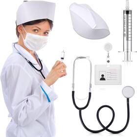 2712 Chivao Halloween Nurse Costume Accessory Set Include Nursing Party Hats
