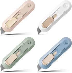 Cilava 445026260299 4pcs Utility Knife Box Cutters Retractable Letter Opener Sharp Cartons Cardboa Cilava 445026260299 4pcs Utility Knife Box Cutters Retractable Letter Opener Sharp Cartons Cardboa