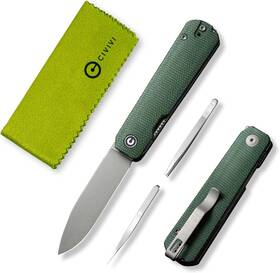 Civivi 800689632673 3 In 1 Multitool Pocket Knife With Tweezers And Toothpick Designed Folding