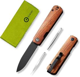 Civivi 800689632857 3 In 1 Multitool Pocket Knife With Tweezers And Toothpick Designed Folding