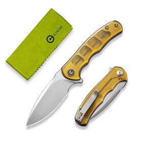 Civivi C18026c-4 Mini Praxis Pocket Knife For Edc Folding 3 Inch Translucent Amber