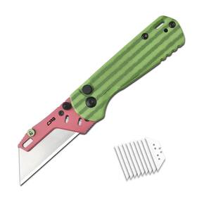 J1967 Cjrb Cutlery Boxer Folding Utility Knife Button Lock Edc Pocket With G10 Handl