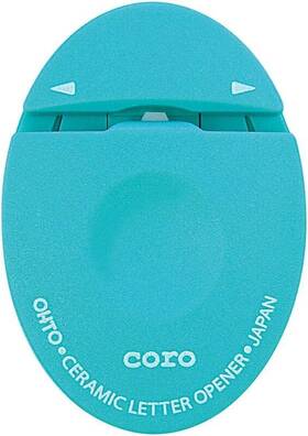 Clo-700c-bl  Ohto Letter Opener Ceramic White Blue