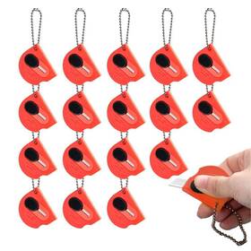 Cmhx 581700611663 18 Pack Mini Portable Utility Office Keychain With Auto Retractable Blad
