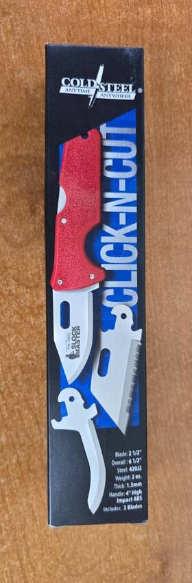 Cs-40at Cold Steel 40at Click - N-cut Hunter Lockback Folding Knife