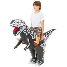 Comin 80450 Inflatable Dinosaur Costume Kids Ride-on 55ftft Black And White