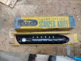Conrad Razor Vintage Utility Knife Combination Carton Box Cutter W Conrad Razor Vintage Utility Knife Combination Carton Box Cutter W