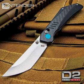 Bk5521 Contender Torque D2 Tool Steel Pocket Knife - Ball Bearing Pivot Lock New