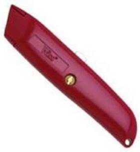 Wk8v Cooper Hand Tools 313049341363 Wiss Retractable Utility Knife With 3 Blades - Red