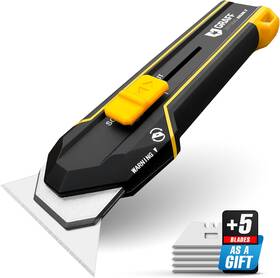 2412017 Corp Usa Utility Knife 4-in-1 Heavy Duty Retractable Box Cutter Folding And Scrape