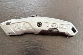Craftsman 10587 Vintage Cmht Blade Utility Gray Knife Box Cutter Euc