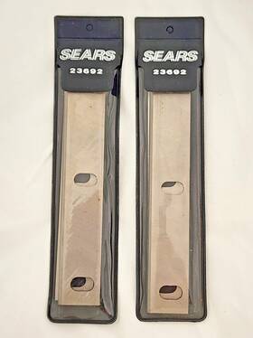 23692 Craftsman Lot Of 2 Sears 5-1/8 Inch Planer Blades Knives Vintage