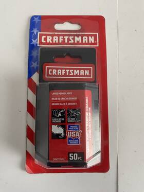 70004433 Craftsman Large Hook Blades 50 Pcs Pack Made In Usa Brand New