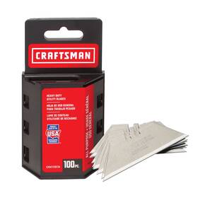 Craftsman 885911576529 Utility Knife Blades 100 Pack For Drywall Leather Rubber And More