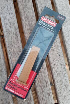 9-37235 Craftsman Nos - 3 Replacement Blades For Handi-cut Utility Cutter With Case