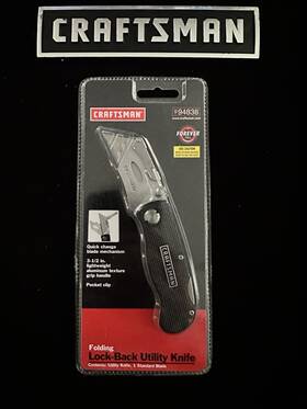 94838 Craftsman Mint Sears Lock-back Utility Knife Item Nos 94838 Craftsman Mint Sears Lock-back Utility Knife Item Nos
