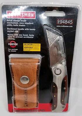 94845 Craftsman Folding Lockback Utility Knife Sealed New In Box