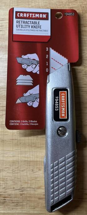 94853 Craftsman Nos Usa Retractable Utility Knife