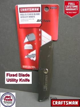 94854 Craftsman Rigid Fixed Blade Utility Knife W 3 Spare Blades 94854 Craftsman Rigid Fixed Blade Utility Knife W 3 Spare Blades
