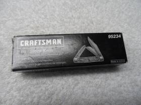 95234 Craftsman Vintage Nos Folding 3 1/4 Inch Stock Knife Stainless Steel Usa Pn