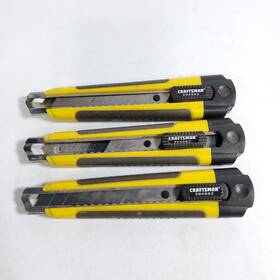994862 Craftsman Lot Of 3 Snap-off Blade Adjustable Utility Knives