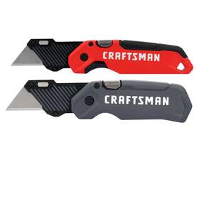 Cmht10255 Craftsman 3/4 Inch Folding Utility Knife 2-blade With Blade Storage