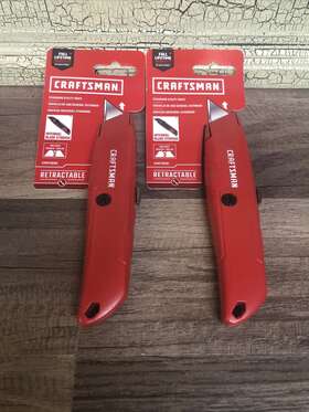 Cmht10381 Craftsman Metal Utility Knife Blade Storage Lot Of 2 Lifetime Warranty