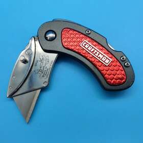 Cmht10452 Craftsman Folding Lock Back Utility Knife Red Free Shipping