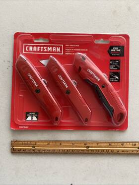 3pc.craftsman Craftsman Cmht10497 Inch New Utility Knife Variety Pack-cmht10497