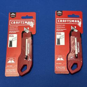 Cmht10925 Craftsman 2 Slim Utility Knife. Retractable # Cmht10925. New